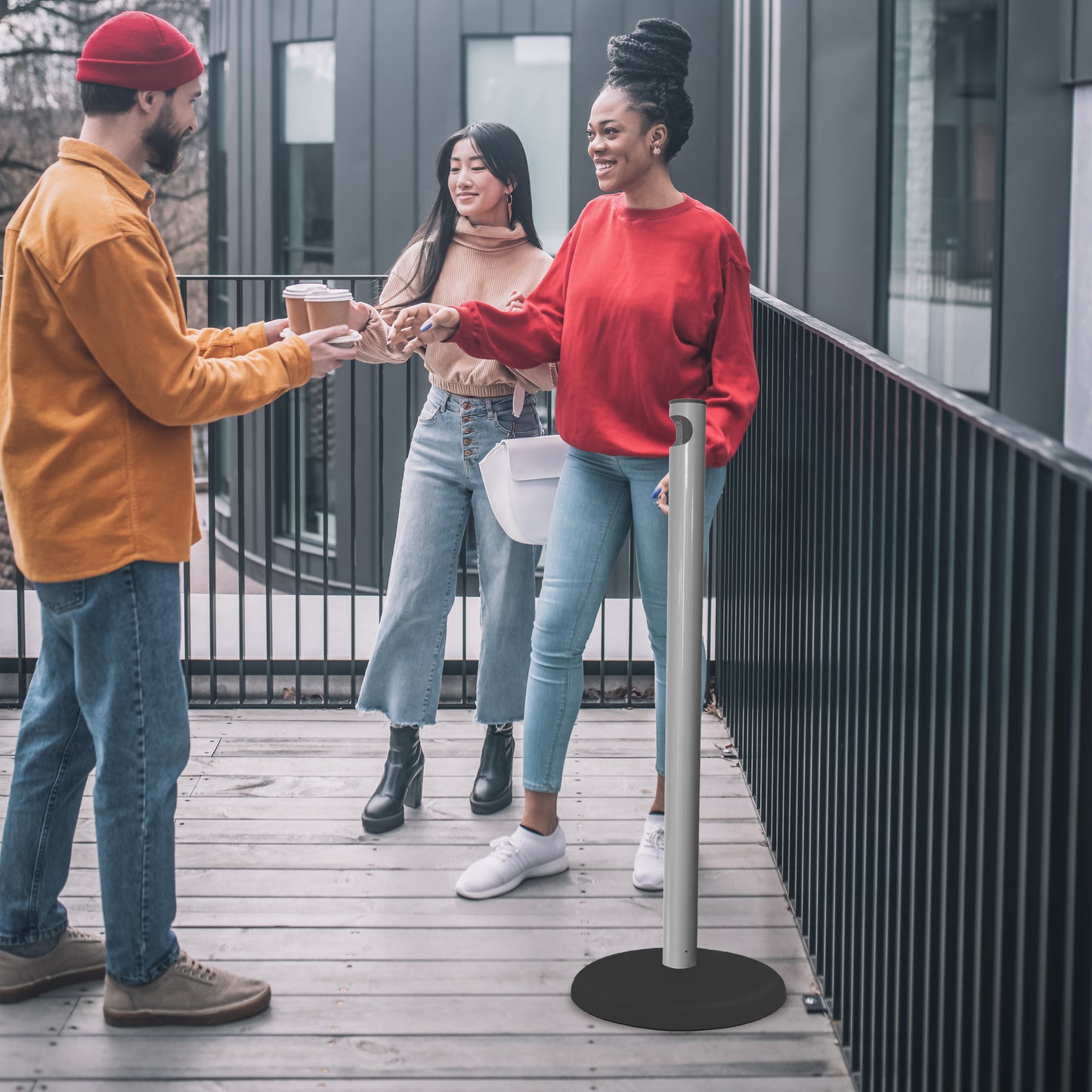 SLIM ASH POST (GREY)