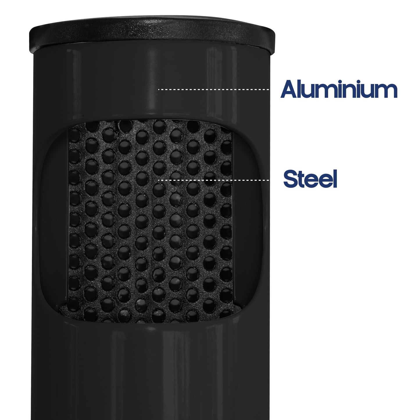 SLIM ASH POST (BLACK)