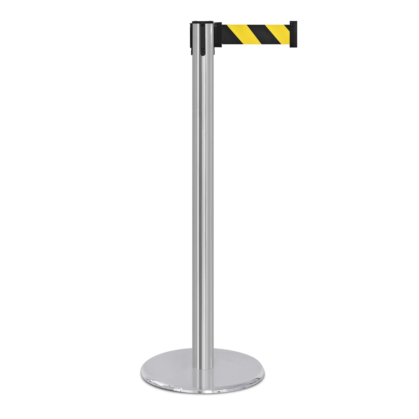 COMPATIBLE CHROME STANCHION BLACK&YELLOW BELT (2-PACK)