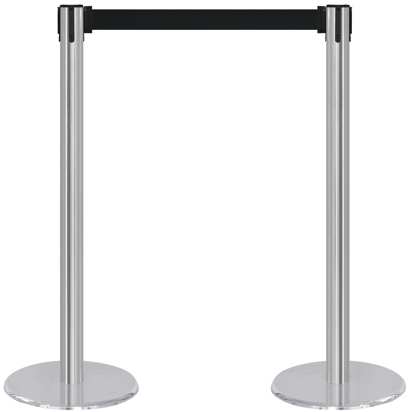 COMPATIBLE CHROME STANCHION BLACK BELT (2-PACK)