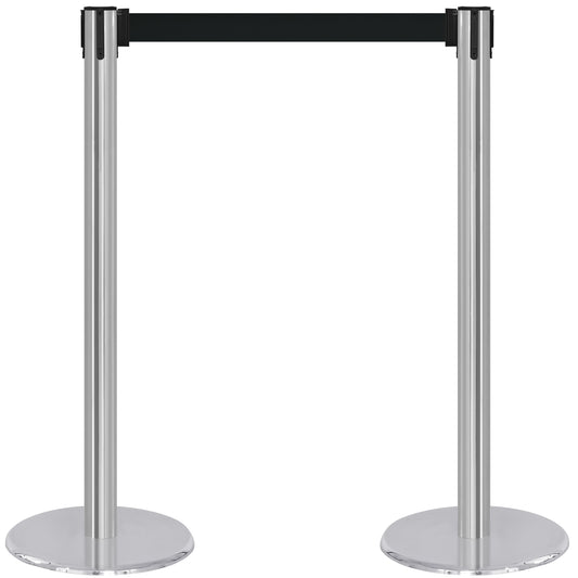 COMPATIBLE CHROME STANCHION BLACK BELT (2-PACK)
