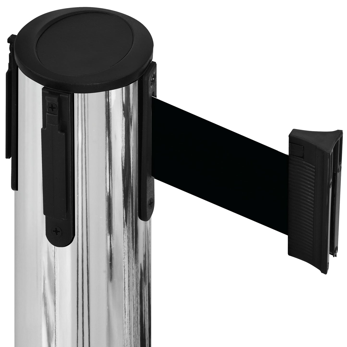 COMPATIBLE CHROME STANCHION BLACK BELT (2-PACK)