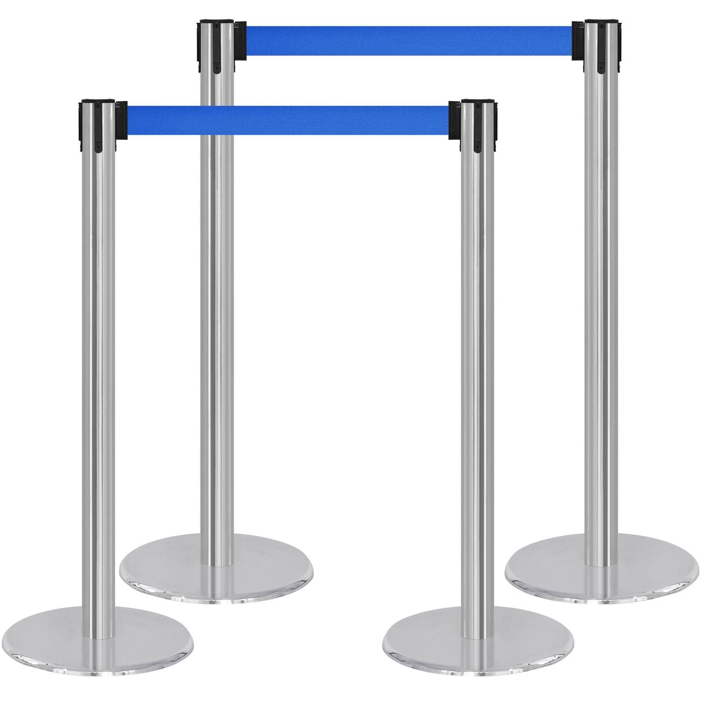 COMPATIBLE CHROME STANCHION BLUE BELT (2-PACK)