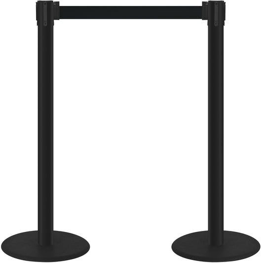 COMPATIBLE BLACK STANCHION BLACK BELT (2-PACK)