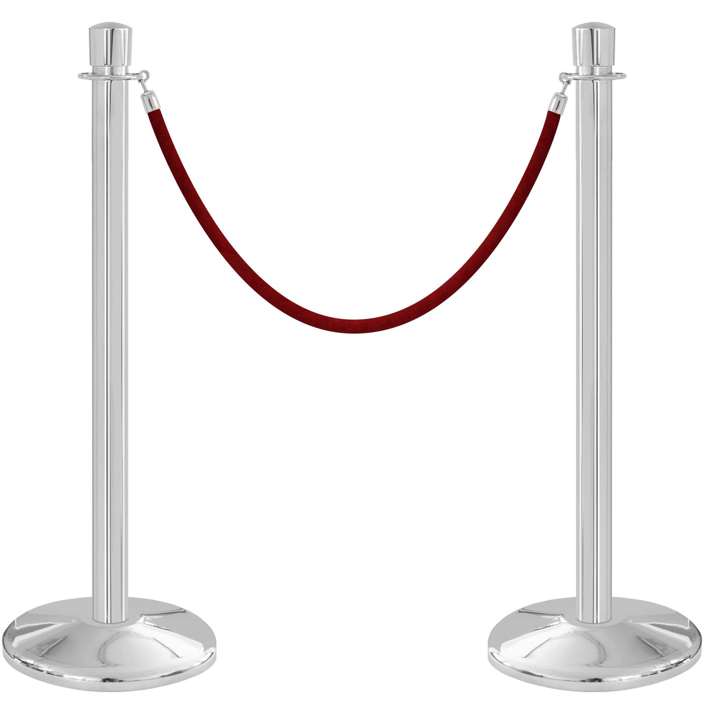 CLASSIC ROPE STANCHION (CHROME) 2-PACK