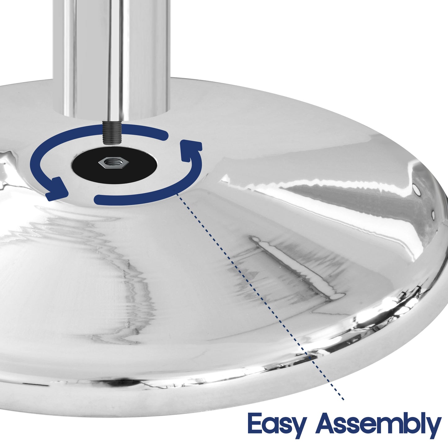 CLASSIC ROPE STANCHION (CHROME) 2-PACK