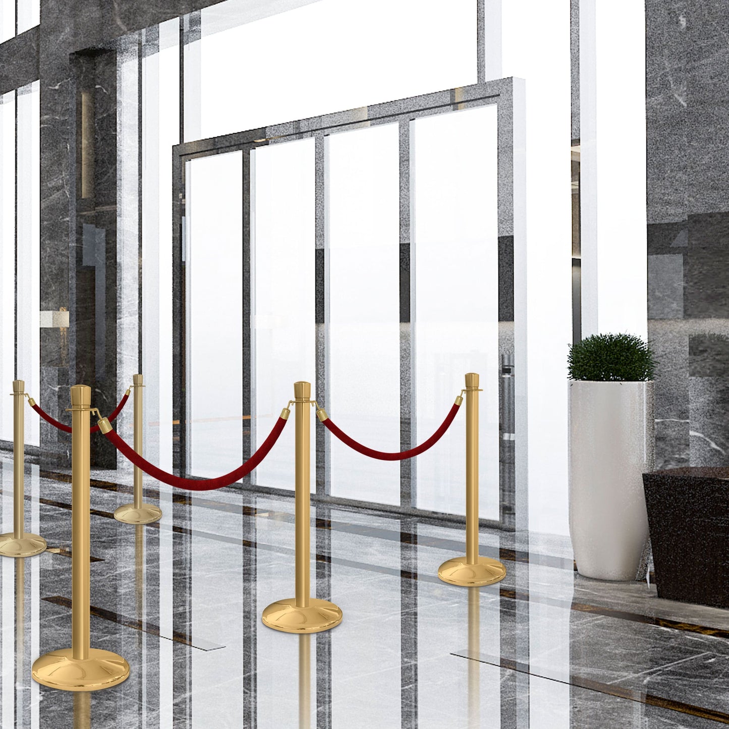 CLASSIC ROPE STANCHION (GOLD) 2-PACK