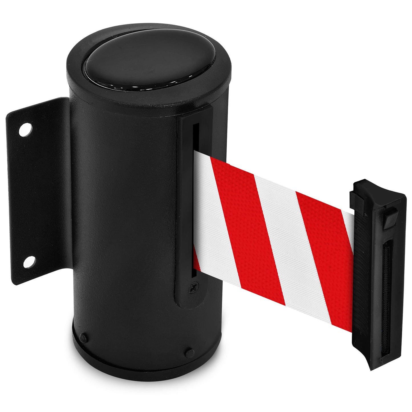 COMPATIBLE WALL-MOUNTED RETRACTABLE BELT (RED & WHITE)