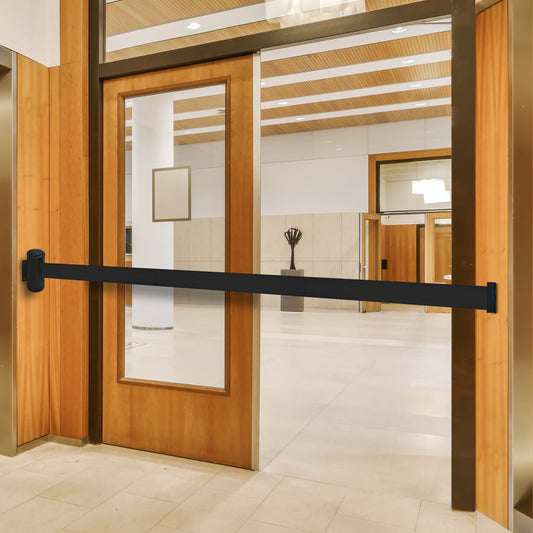 COMPATIBLE WALL-MOUNTED RETRACTABLE BELT (BLACK)